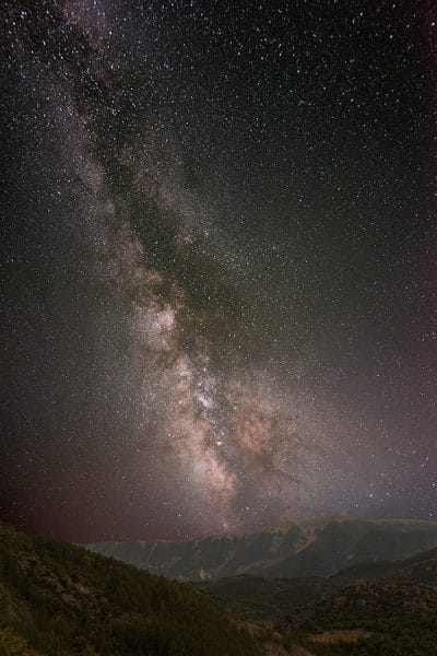 Le mont Ventoux et la Voie lactée