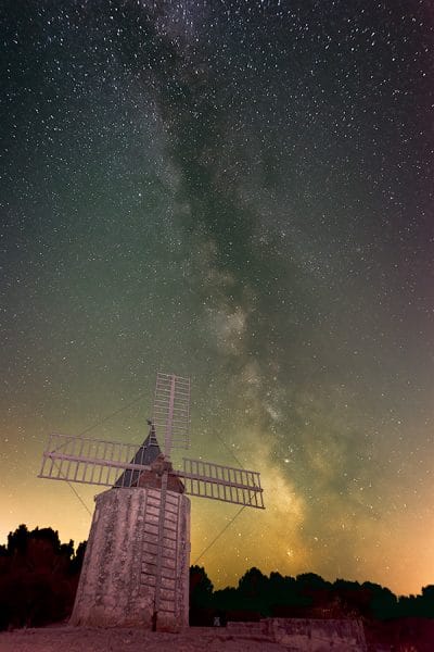 Moulin Daudet et Voie lactée