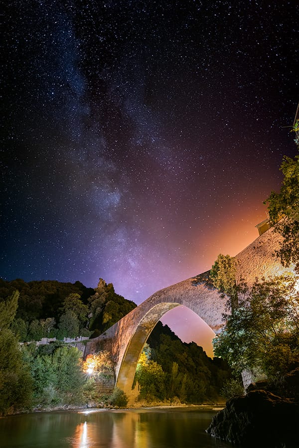 Nyons pont Roman et Voie lactée