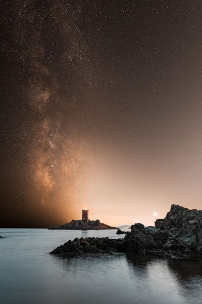 L&rsquo;île d&rsquo;Or et Voie lactée