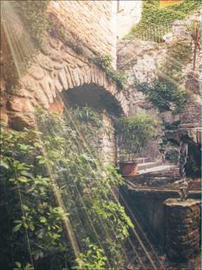 Raie de lumière Superposition