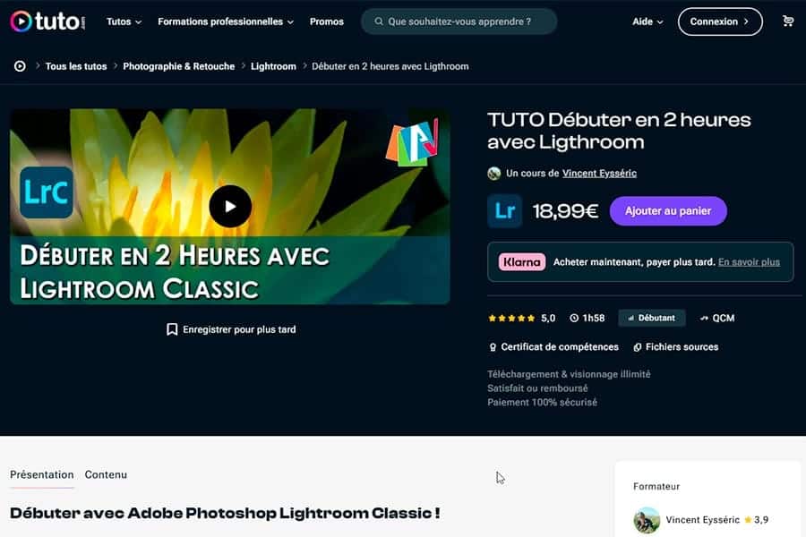 Débuter en 2 heures avec Lightroom Classic