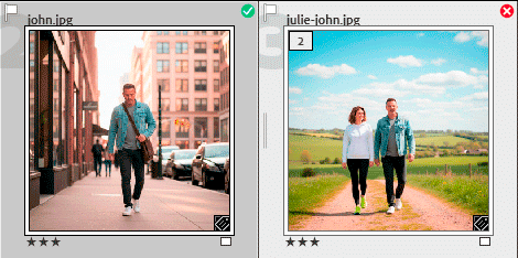 Les badges qualité sur les vignettes dans Lightroom