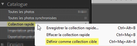Collection rapide