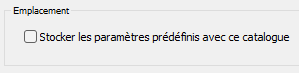 Stocker les paramètres prédéfinis avec ce catalogue dans Lightroom Classic