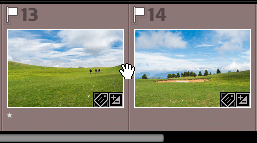 Se déplacer dans le film fixe de Lightroom Classic