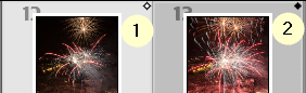 Photo active et photo candidate de Lightroom Classic