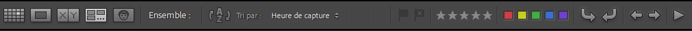 Barre d'outils de Lightroom Classic