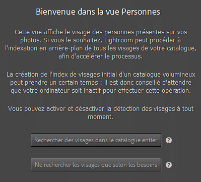 Bienvenue dans la vue Personnes de Lightroom Classic