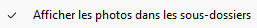 Option : afficher toutes les photos dans les sous-dossiers dans Lightroom Classic