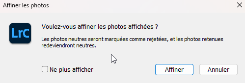 Affiner les photos dans Lightroom Classic