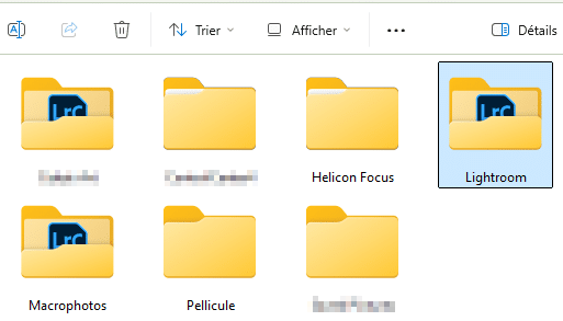 Rechercher un catalogue dans Lightroom Classic