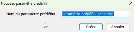 Nouveau paramètre prédéfini dans Lightroom Classic