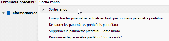Modifiez les paramètres prédéfinis de métadonnées dans Lightroom Classic