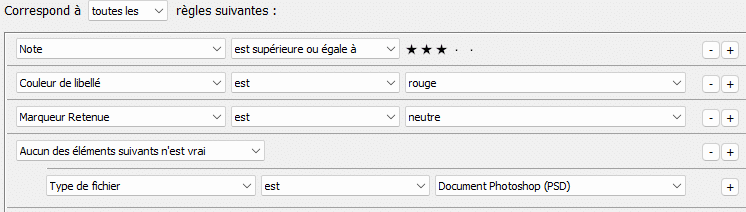 Créer une collection dynamique Lightroom Classic
