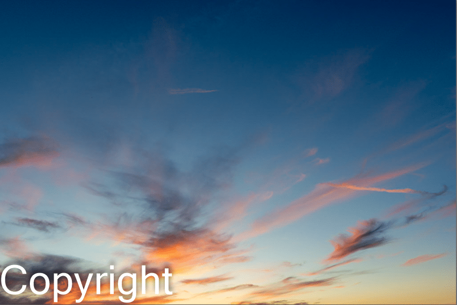 Un filigrane sur une photo dans Lightroom Classic