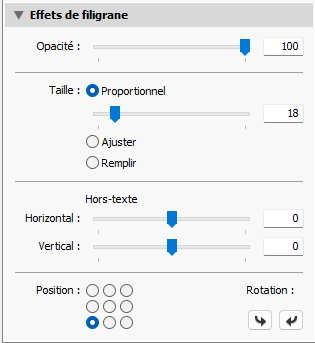 Effets de filigrane dans Lightroom Classic