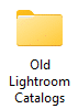 Dossier ancien catalogue de Lightroom Classic