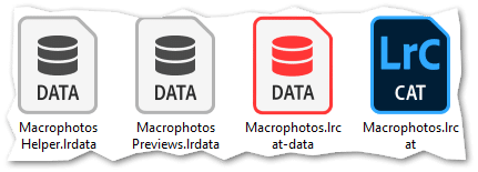 Dossiers et fichiers de Lightroom Classic