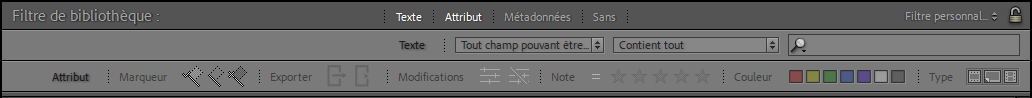 Filtre dans Lightroom Classic