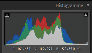 Histogramme dans Lightroom Classic