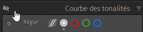 Oeil sur les panneaux dans Lightroom Classic