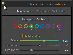 Réinitialiser les réglages dans Lightroom Classic