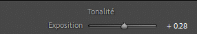 Report des réglages de l'histogramme sur le curseurs de Lightroom Classic