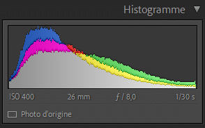 Prédominance des ombres et des tons clairs verts dans Lightroom Classic