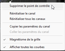 Supprimer un point de contrôle dans Lightroom Classic