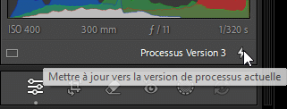 Processus version dans Lightroom Classic