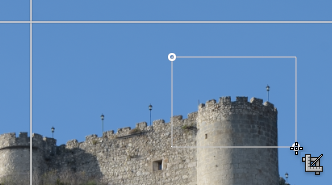 Outil de superposition de recadrage dans Lightroom Classic