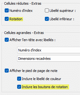 Paramètre inclure les icônes de rotation dans les vignettes de Lightroom Classic