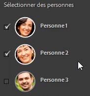 Choix de personnes pour créer des masques dans Lightroom Classic