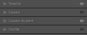 Œil dans les panneaux des outils de masquage dans Lightroom Classic