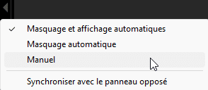 Afficher ou masquer des panneaux dans Lightroom Classic
