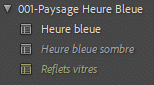 Affichage des paramètres prédéfinis partiellement compatible de Lightroom Classic
