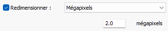 Choix du nombre de mégapixels pour exporter dans Lightroom Classic