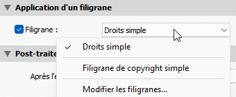 Application d'un filigrane lors de l'exportation dans Lightroom Classic