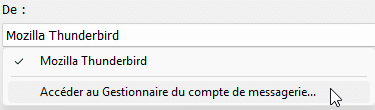 Accéder au Gestionnaire de compte de messagerie dans Lightroom Classic