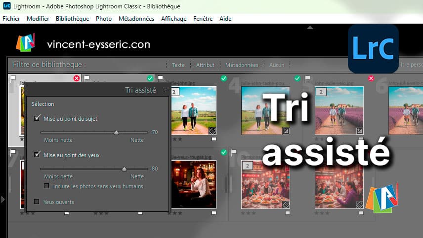 Tri assisté dans Lightroom Classic