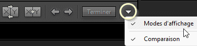 Afficher plus d'options de la barre d'Outils de Lightroom Classic