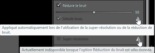 Les avertissements du panneau Détail de Lightroom Classic