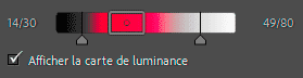 Carte de luminance de l'outil Plage de luminance de Lightroom Classic