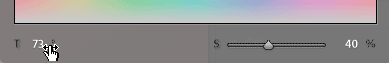 Réglez la teinte et la saturation dans la palette des nuances de Lightroom Classic