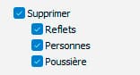 Paramètre prédéfini Supprimer dans Lightroom Classic