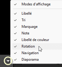 Plus d'options de la barre d'Outils du mode Ensemble de Lightroom Classic