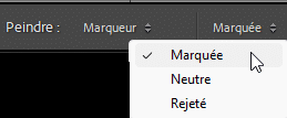 Pot de peinture et marqueurs dans Lightroom Classic