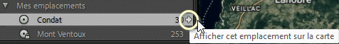 Afficher cet emplacement sur la carte dans Lightroom Classic