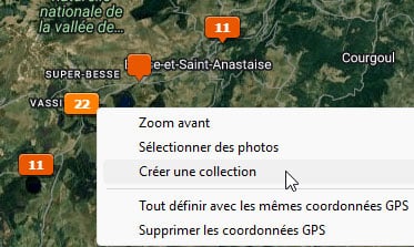 Créer une collection à partir des Cartes dans Lightroom Classic
